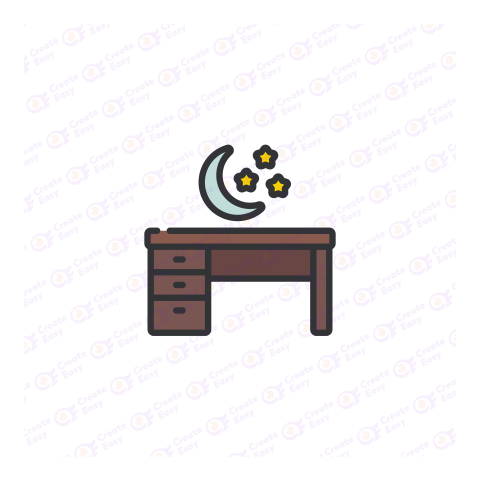 Simple Wooden Desk free png image