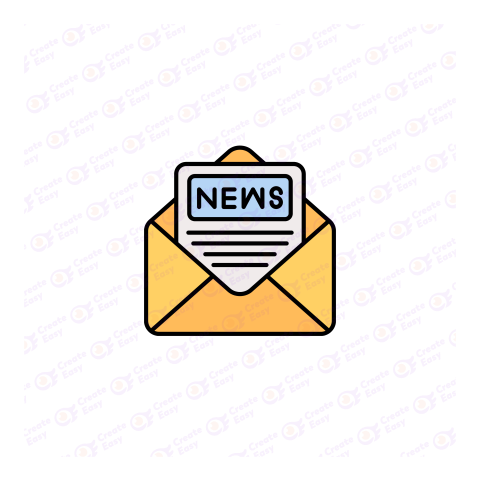 News letter icon free png image