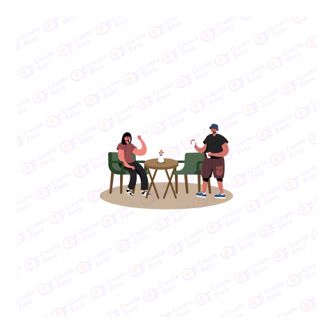 Cheerful women sitting in cafe with newborn free png image