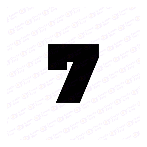 Number 7 seven free png image