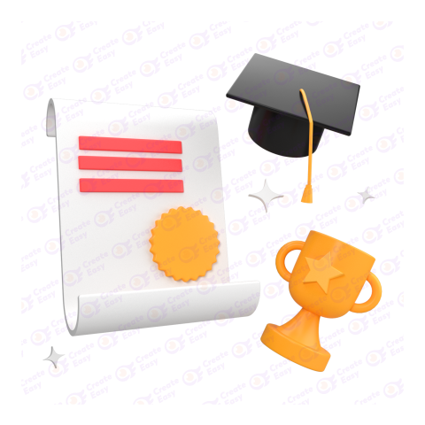 Graduate Generic color fill icon Free png 3d image