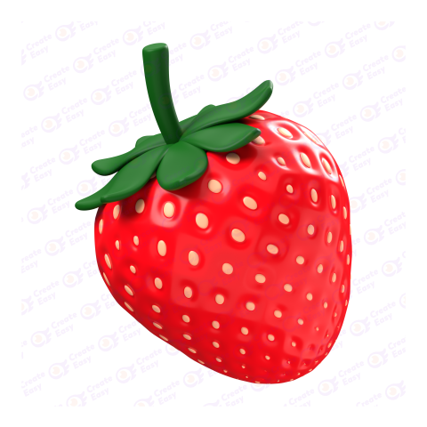 Strawberry Fruit free 3d png image