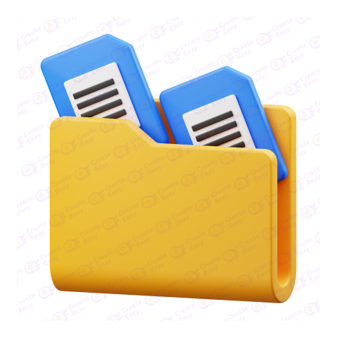 File Folder free 3d png image