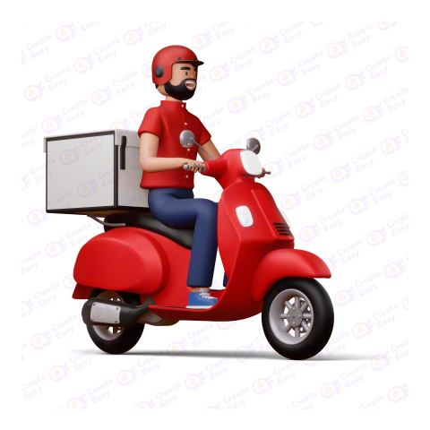 Delivery Boy free 3d png image