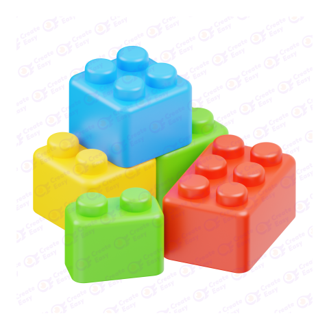 Lego Toy 3d free png image