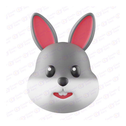 Rabbit 3d free png image