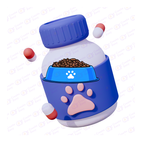 Pet Medicine Free 3d png image