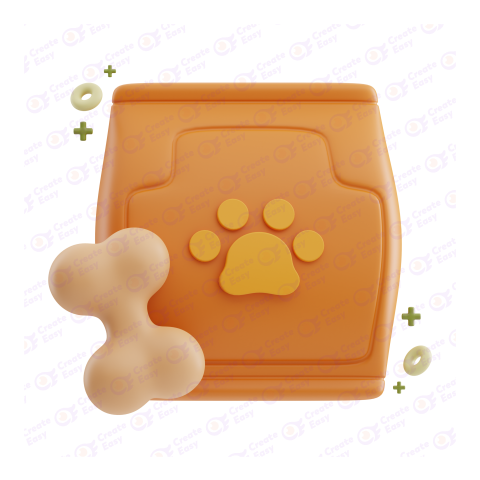 Pet Food Free 3d png image
