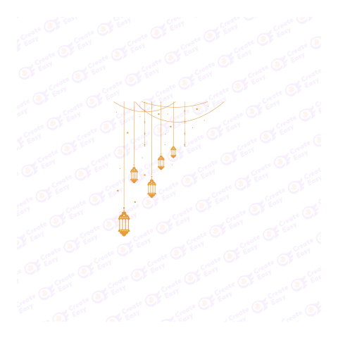 Ramadan Kareem Lantern flat free png image