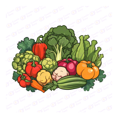 Vegetables Basket Flat free png image