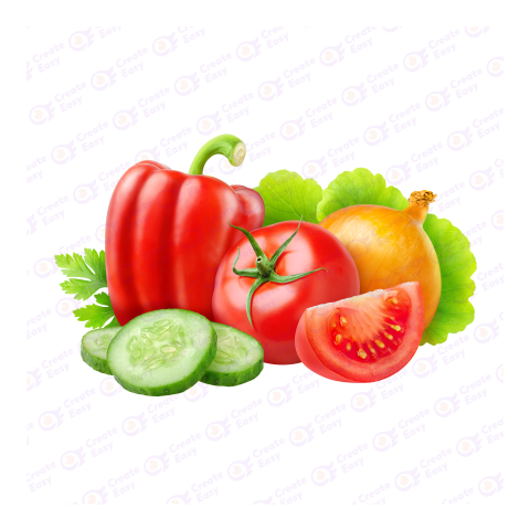 Fresh Vegetables Flat free png image