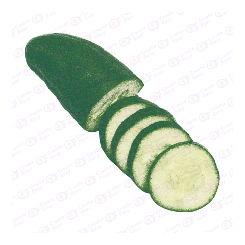 Green Cucumber Flat icon free png image