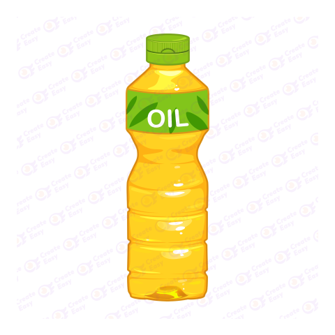 Cooking Oil Bottle Flat icon free png image
