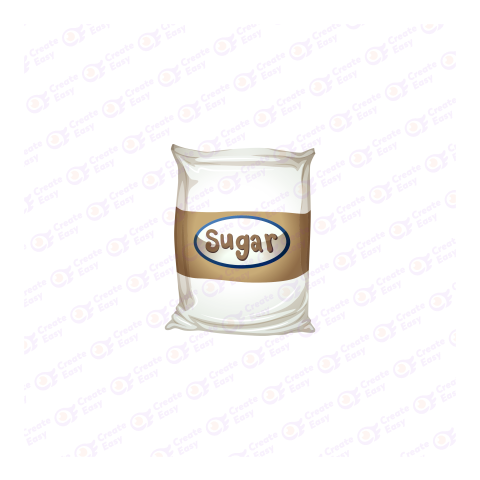 White sugar Flat icon free png image