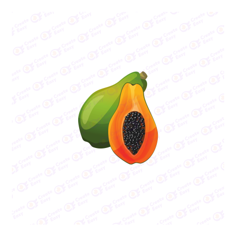 Papaya Flat icon free png image