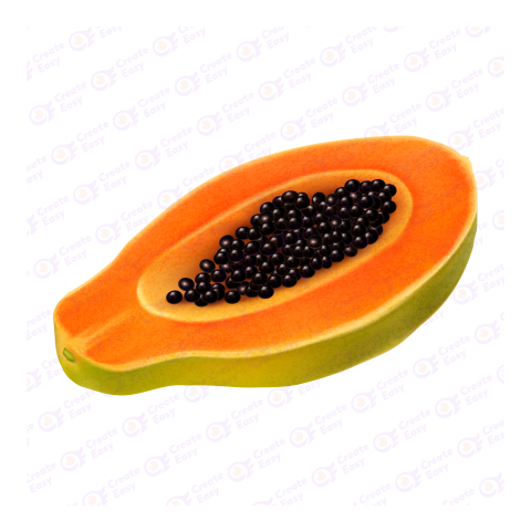 Papaya Flat icon free png image
