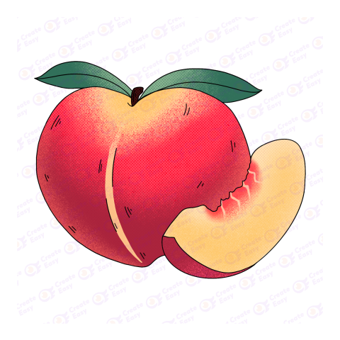 Peaches Flat icon free png image