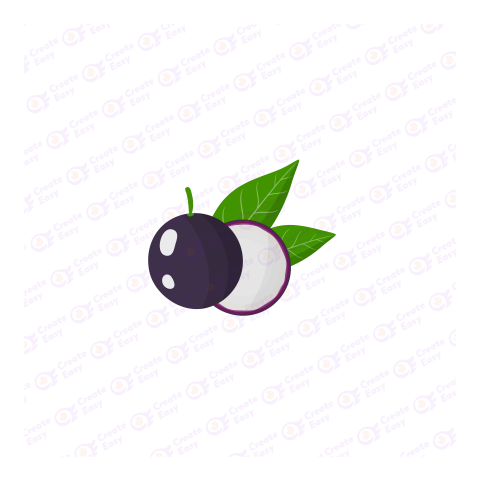 Jabuticaba Flat icon free png image