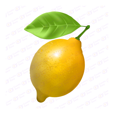 Colorful Lemon Fruit Flat icon free png image