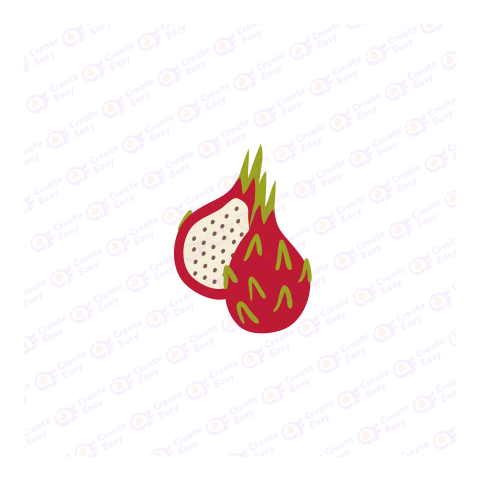 Dragon Fruit Flat icon free png image
