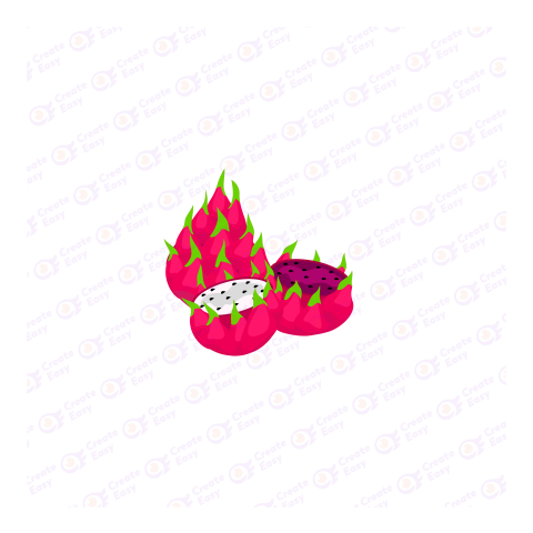 Dragon Fruit Flat icon free png image