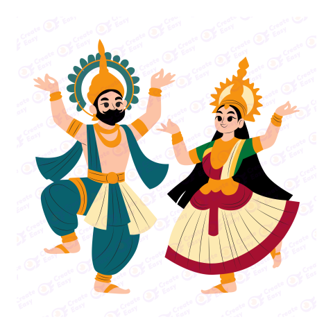 Yakshagana Flat icon free png image