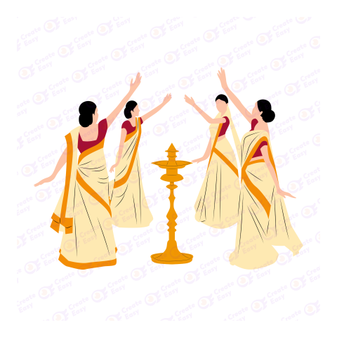 Thiruvathirakali Flat free png icon image