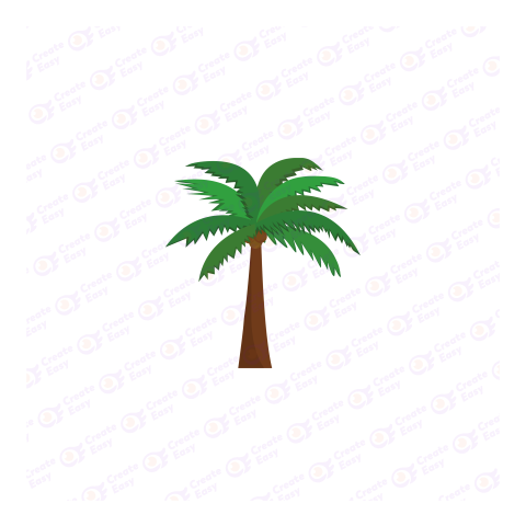 Coconut Tree Flat free png icon image