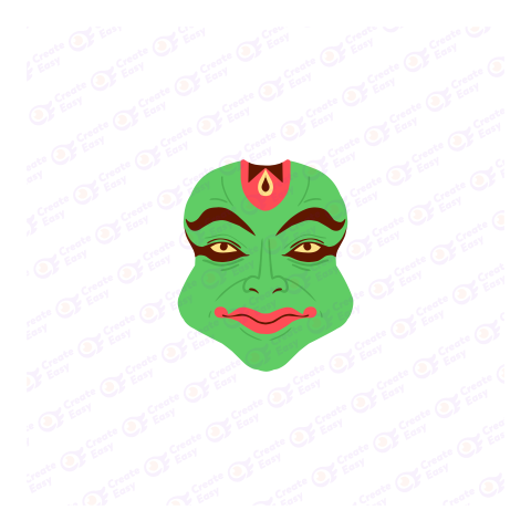 Kathakali Flat icon free png image