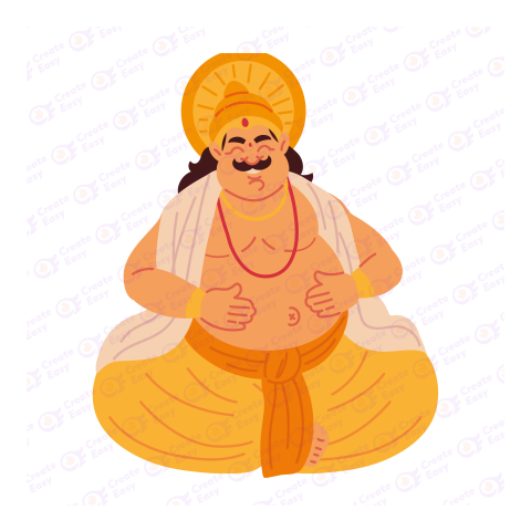 King Mahabali Flat icon free png image