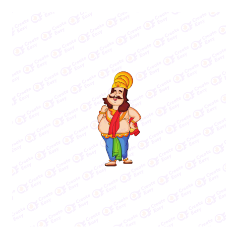 King Mahabali Flat icon free png image