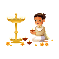 Diya festival celebration kids createeasy png