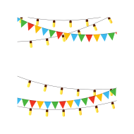 Festivel decoration confetti vector art