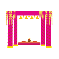 Indian Wedding Mandap vector art