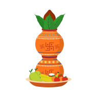 Kalash sthapana art createeasy png