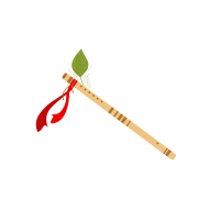 Krishna Flute vector design createeasy png