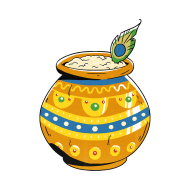 Krishna Jayanthi butter pot createeasy png