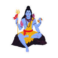 Lord Shiva vector art createeasy png