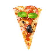 Pizza large size slice createeasy png