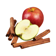Red apple with herbs createeasy png