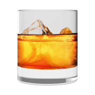wine glass with ice cube createeasy png